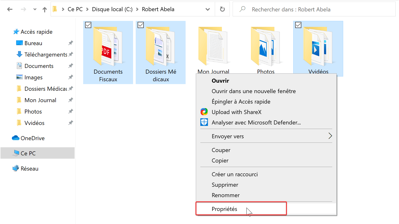Comment afficher un fichier caché sous Windows 10