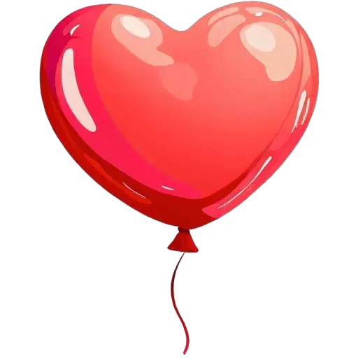 Un ballon festif en forme de cœur pour apporter de la joie à la journée de votre mère. Ballons en forme de cœur