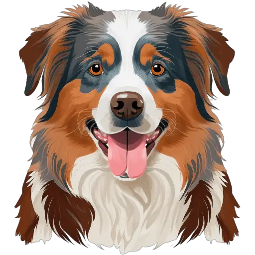 Bien que le Berger australien porte le nom de l'Australie, il est originaire des États-Unis. C'est un chien polyvalent, intelligent et loyal, souvent utilisé pour le travail de berger et d'agilité. Berger australien icone