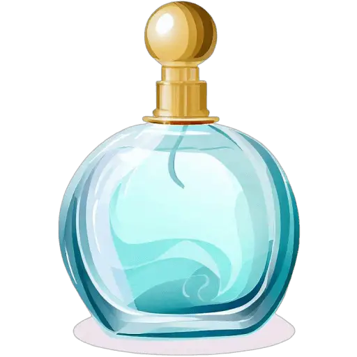 Un élégant flacon de parfum, un cadeau de luxe pour votre mère. Flacon de parfum icone