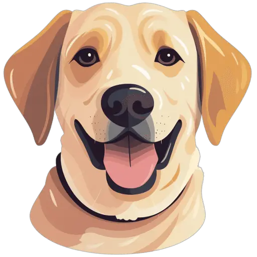 Le Labrador jaune est un autre variant de couleur du Labrador, réputé pour sa personnalité douce et sa capacité à être un excellent chien de famille. Labrador jaune icone