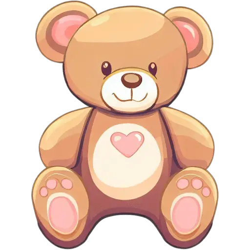 Un doux ours en peluche pour câliner et chérir, parfait pour montrer votre amour maternel. Ours en peluche icone
