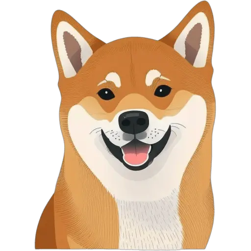 Le Shiba Inu est une race japonaise, connue pour son caractère indépendant et sa personnalité vive. Il est souvent utilisé comme chien de compagnie. Shiba Inu icone