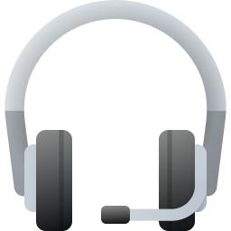 Icône de casque audio noir, utilisée pour écouter de la musique ou d'autres contenus audio.