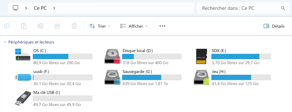 changer l'icône d'un disque dur ou d'une clé USB 