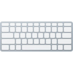 Icône de clavier, utilisée pour saisir du texte et des commandes sur un ordinateur.