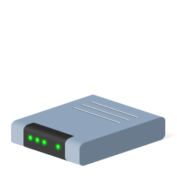 Icône d'un commutateur réseau, utilisé pour connecter plusieurs appareils de réseau et gérer les flux de données.