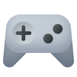 Icône de manette de jeu, utilisée pour le divertissement de jeux vidéo.