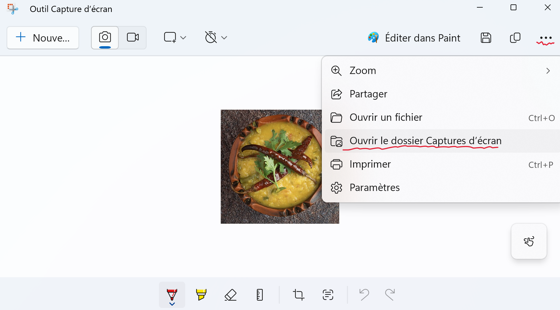 Où sont les captures d'écran enregistrées sur Windows 11