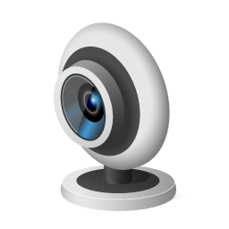 Caméra utilisée pour la communication vidéo sur Internet.