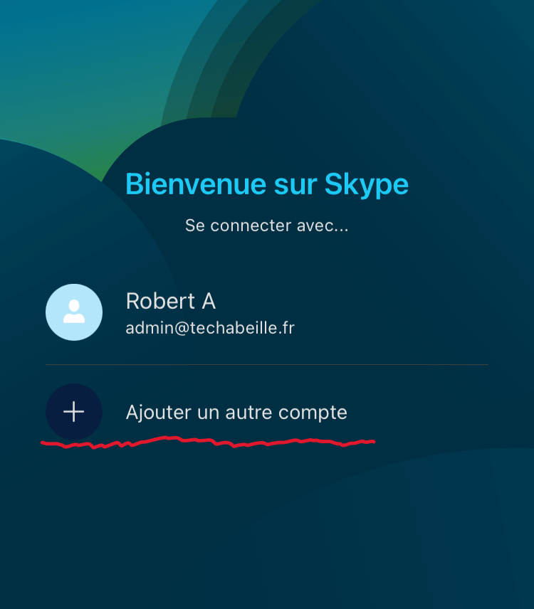 Créer un compte Skype - Ajouter un autre compte Skype