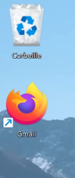 Firefox web page Créer un raccourci sur le bureau2