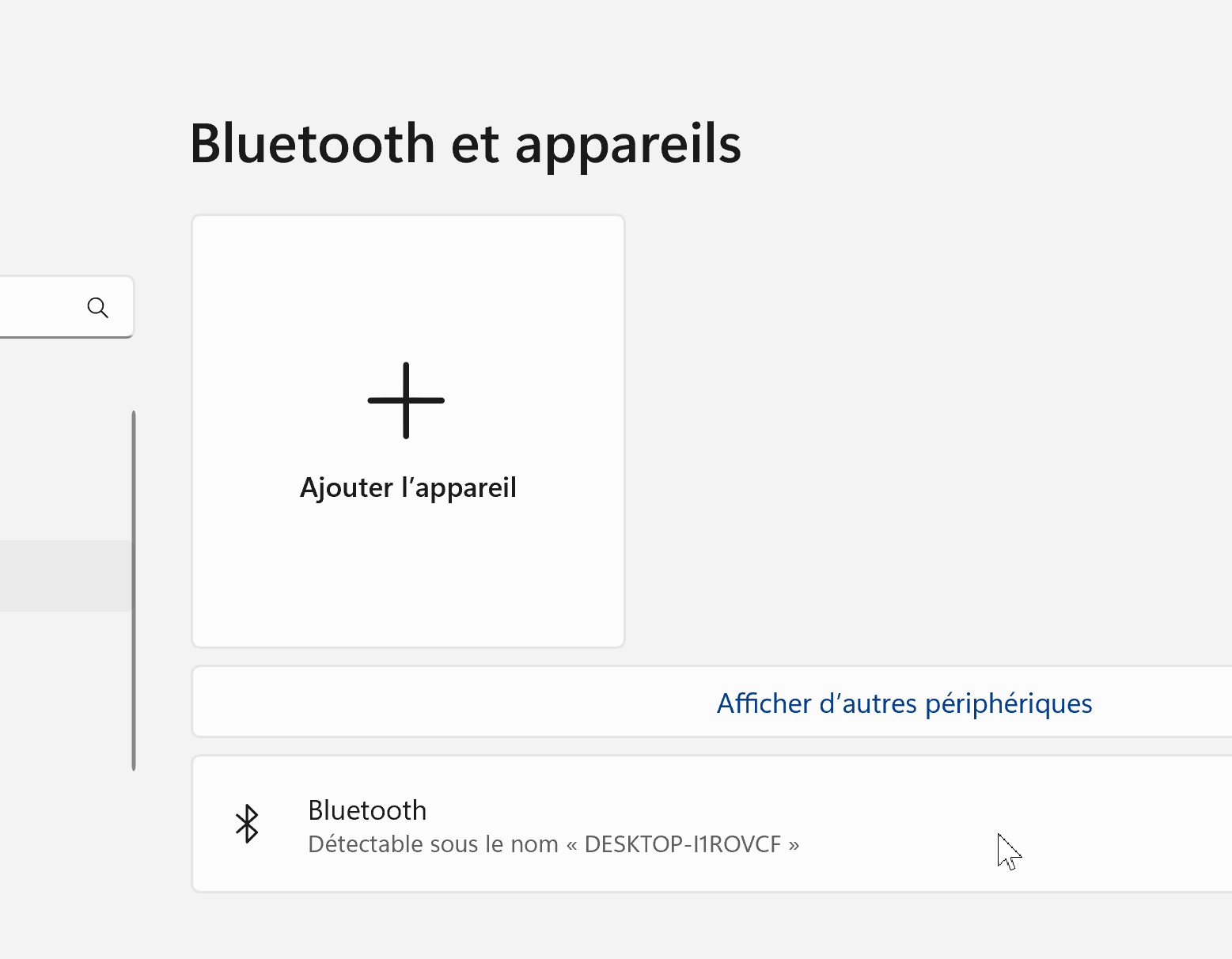 Démonstration d'appairage de souris Bluetooth dans Windows 11