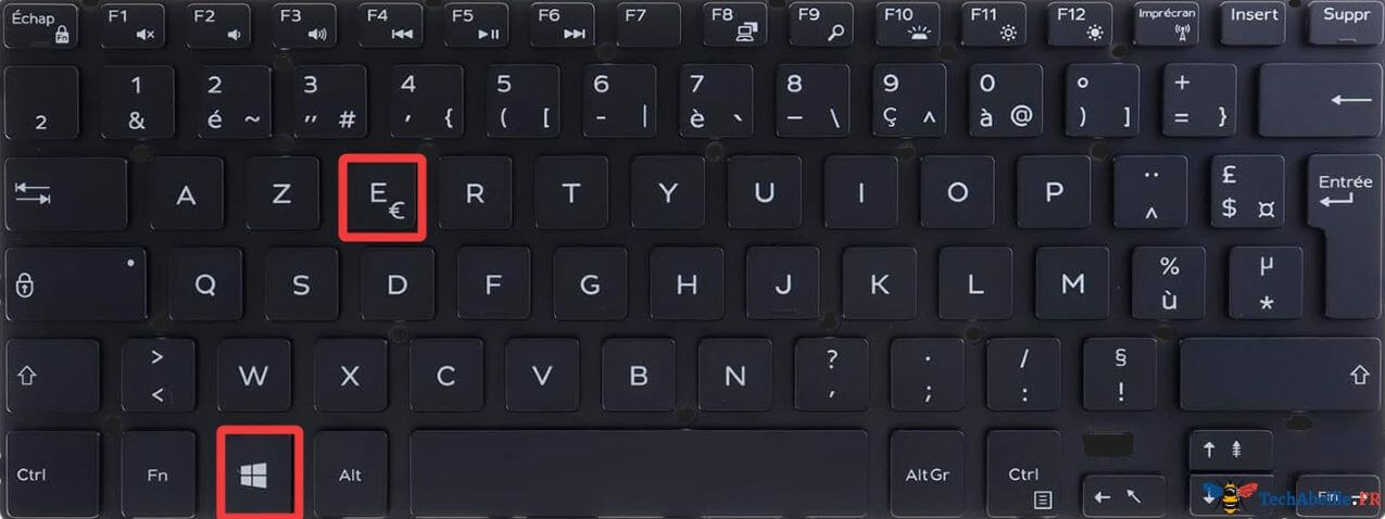 Raccourci clavier Windows E