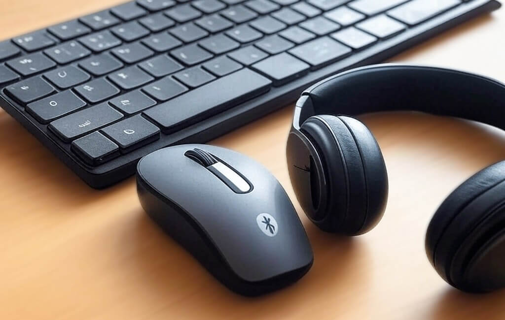 Souris, clavier et casque Bluetooth