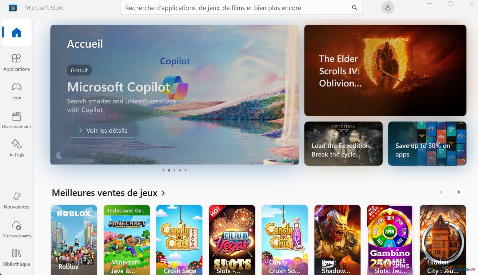 Microsoft Store dans Windows 11