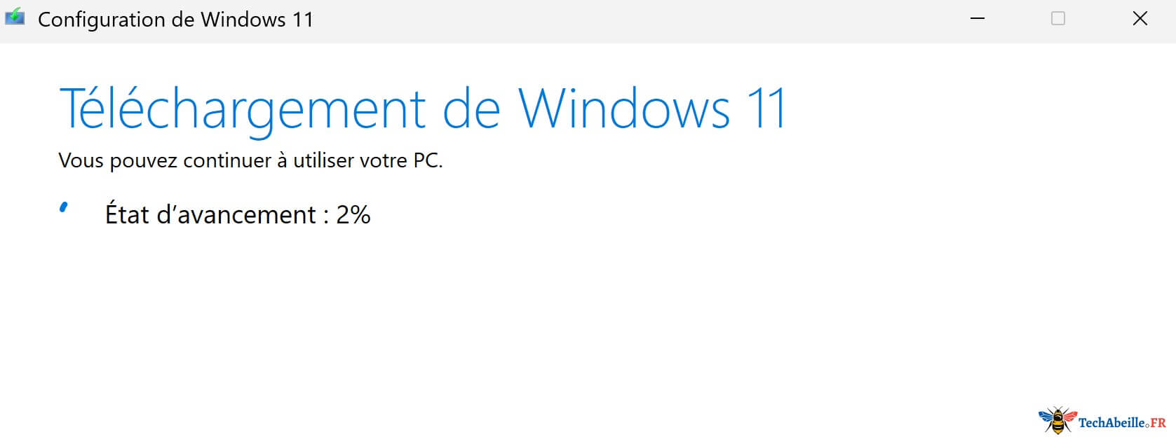 Outil de création de média en cours d'exécution