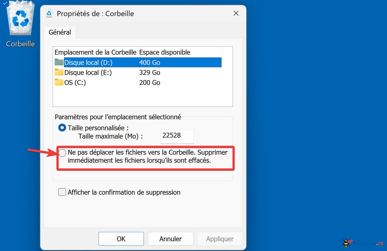 option-ne-pas-utiliser-corbeille