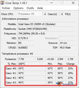 Comment vérifier la température du CPU sous Windows 10/11 - Tech Abeille