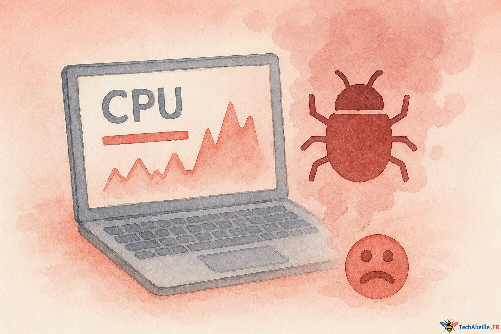 Logiciels malveillants forte utilisation CPU