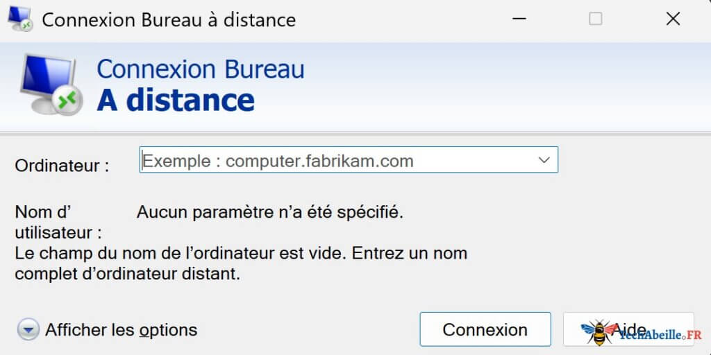 La Connexion Bureau a distance est ouverte
