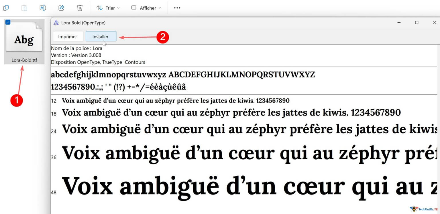 Où se trouve le dossier des polices dans Windows 11 ? Comment installer ...