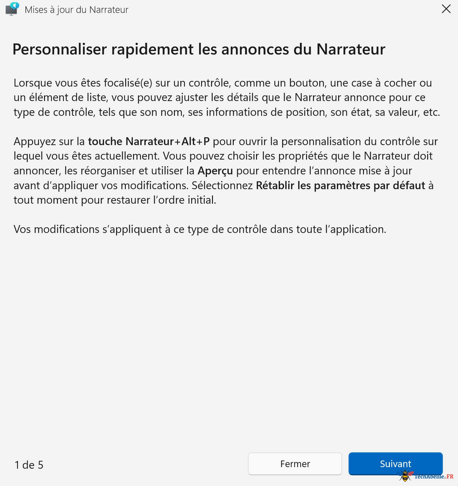 Mises a jour du Narrateur