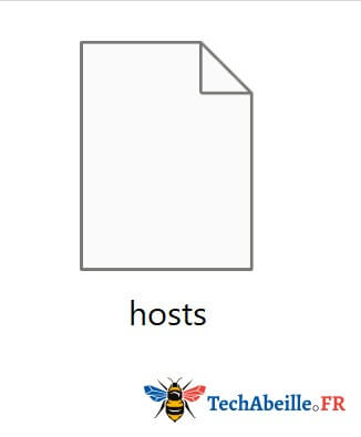 hosts sans extension affichage icône page blanche